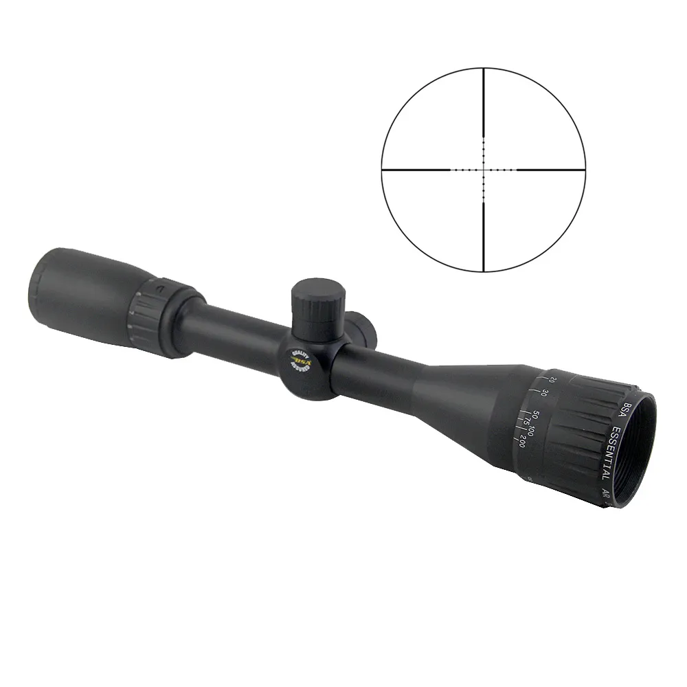 Tactical BSA AR 3 9x40 Mil Dot Rifle Scope Fully Coated Hunting Airsoft