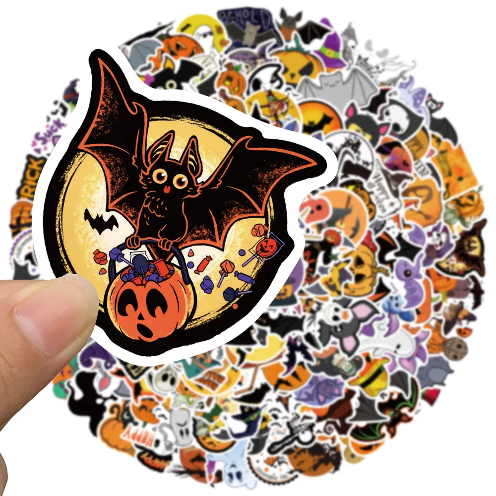 200PCS/Set Car Stickers halloween horror For Skateboard Laptop iPad Bicycle Motorcycle Helmet Guitar PS4 Phone fridge Decals PVC water bottle Sticker