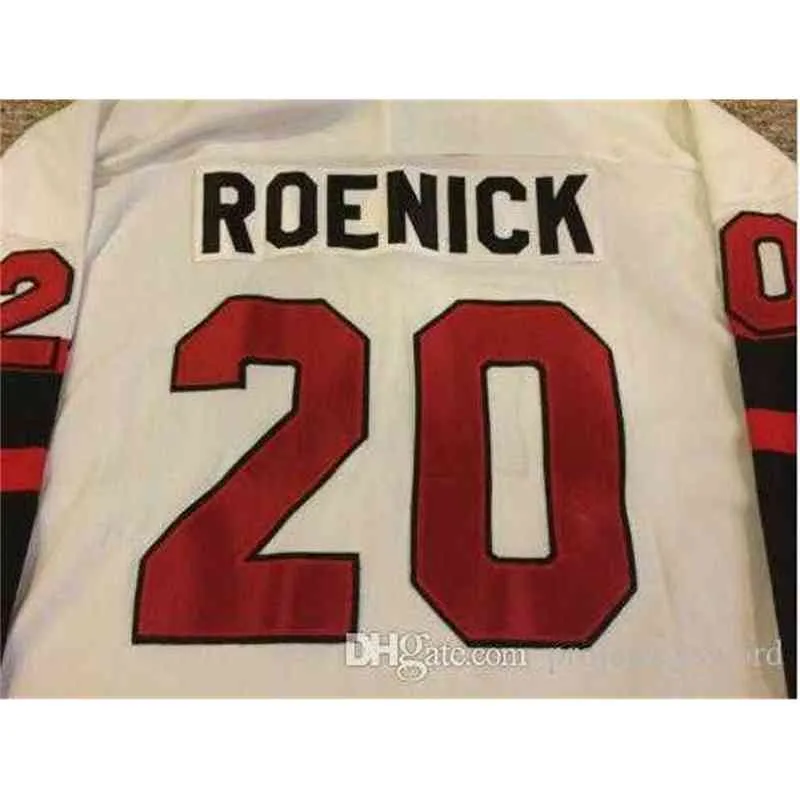 #20 Jeremy Roenick Thayer Academy High School Jersey 100% Stitched Embroidery s Hockey Jerseys White 