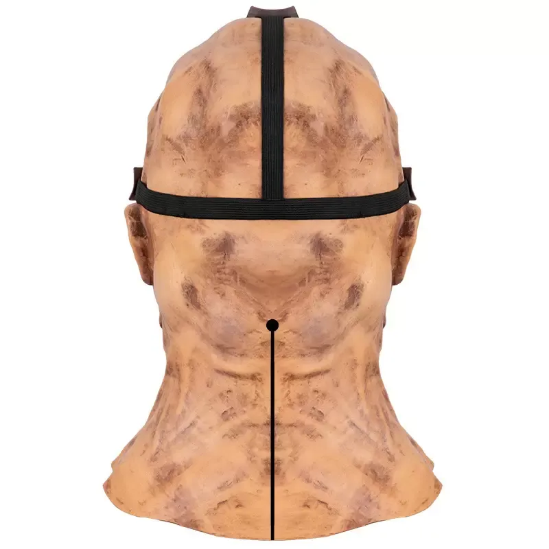 Horror Jason Scary Cosplay Full Head Latex Mask Open Face Haunted House Props Halloween Party Supplies 220611