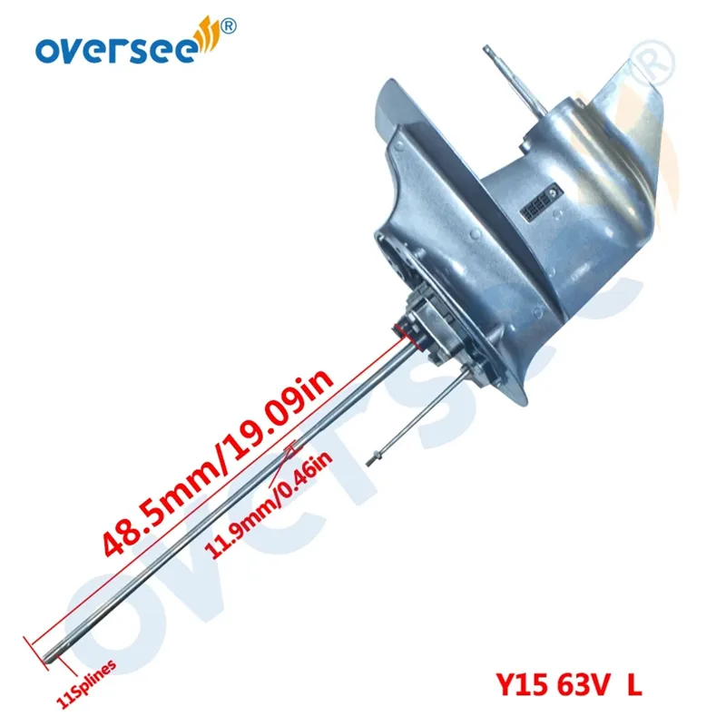 63V-45300-13-4d Dolne jednostki Zasłędne części dla części zaburtowej Yamaha 2T 9,9 KM 15HP Parsun Hidea Powertec 2 Stroke 63V 63V-45300