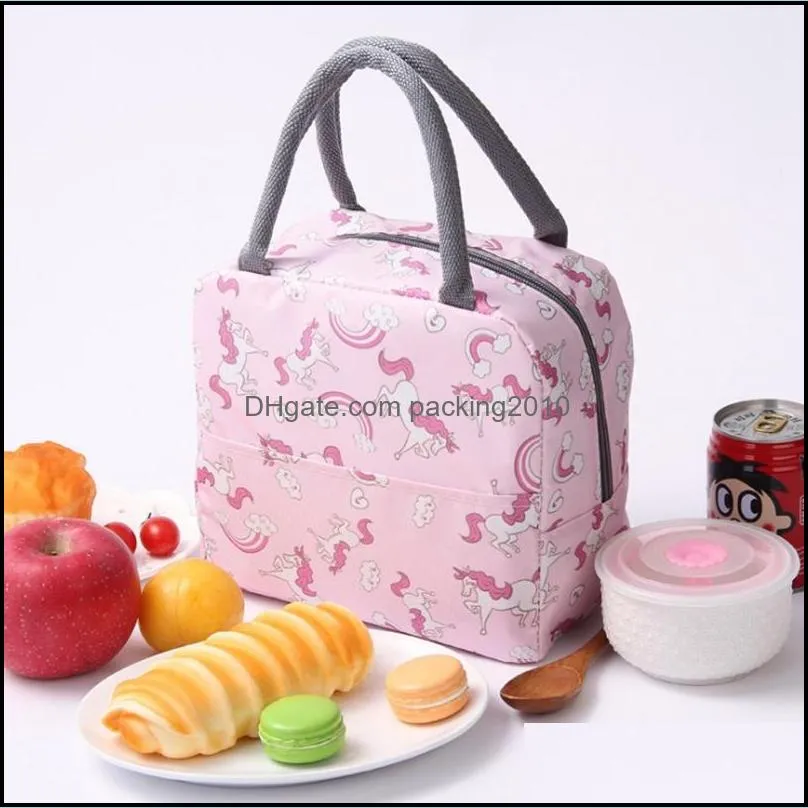 lunch bags oxford thermal insulated lunch box tote cooler bag bento pouch lunch container school food storage bags