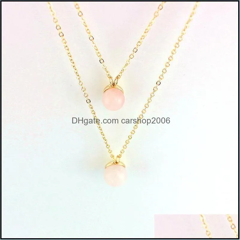 pendant necklaces vintage stone multilayer pendants for women simulated pearl necklace gold color chain jewelry sne160088