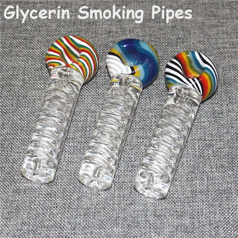 Glycerin Glass Pipes Smoking Pipe Manufacture Hand Blown And