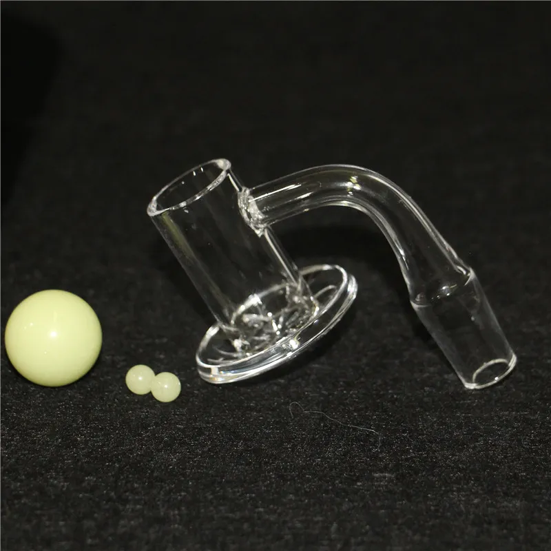 Fumar Quartz Banger dab Nail con tapa de carburador de vidrio y Terp Pearl para pipa de agua de vidrio bongs plataformas petrolíferas