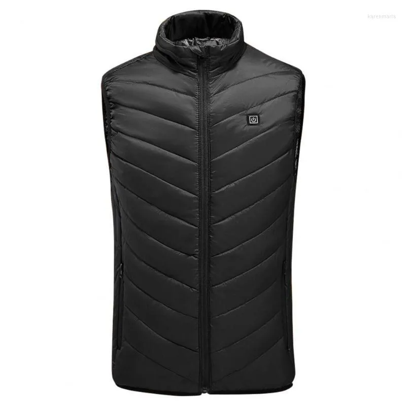 Hommes gilets hommes gilet chauffant mode col montant confortable auto gilet chauffant Rechargeable électrique pour les Parents Kare22