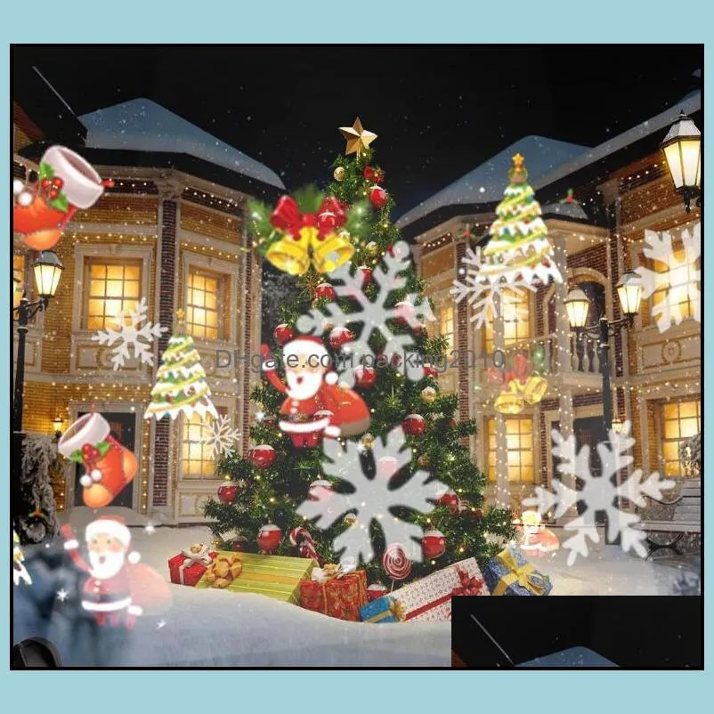 2021 Decoration Laser Light 12 Pattern LED Projector Light Outdoor Waterproof Landscape Lamp Christmas Lights for Holiday Party