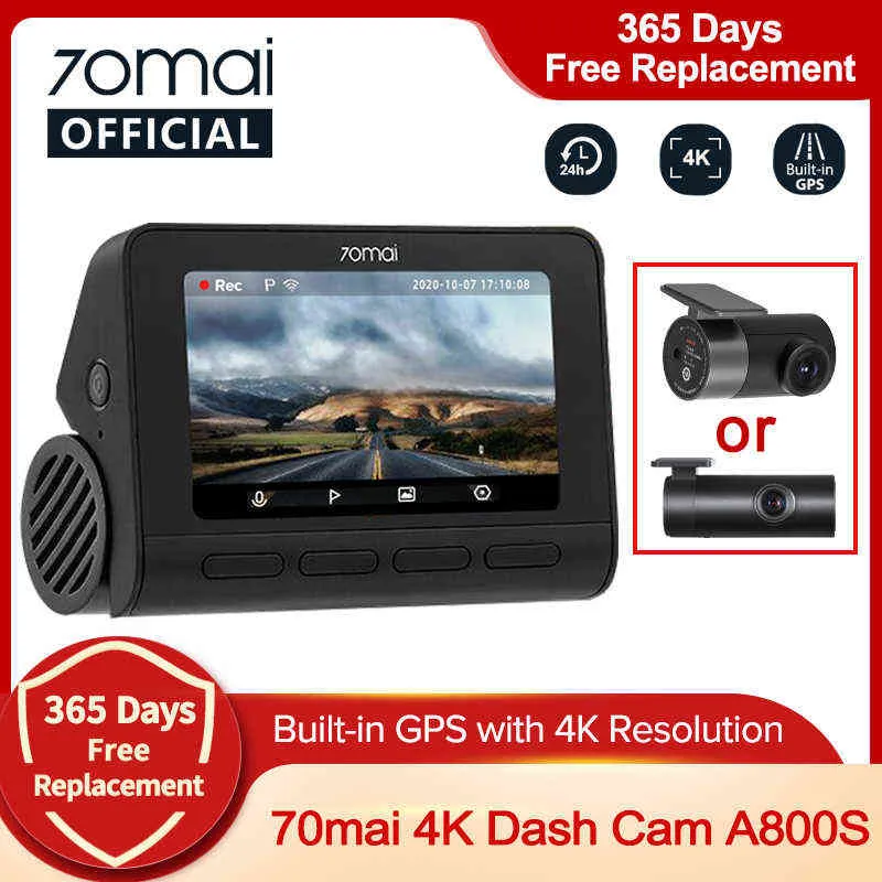 MAI DASH CAM K AS GPS ADAS MAI AS CAR DVR P Support Bakre av interiör Cam Recorder Car Camera H Parkering FOV J220601