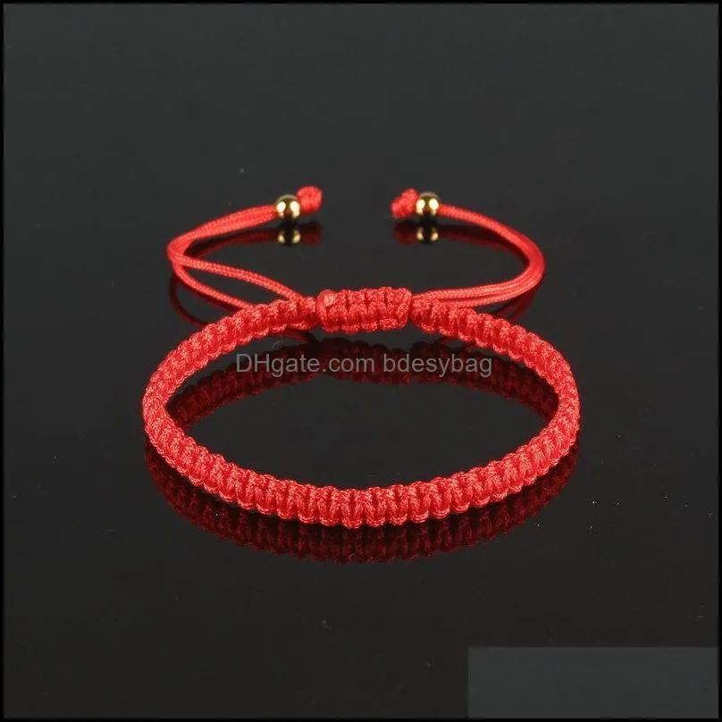 charm bracelets minimalist handmade braided rope bracelet women men adjustable lucky red thread brazalete yoga meditation jewelry pulseras