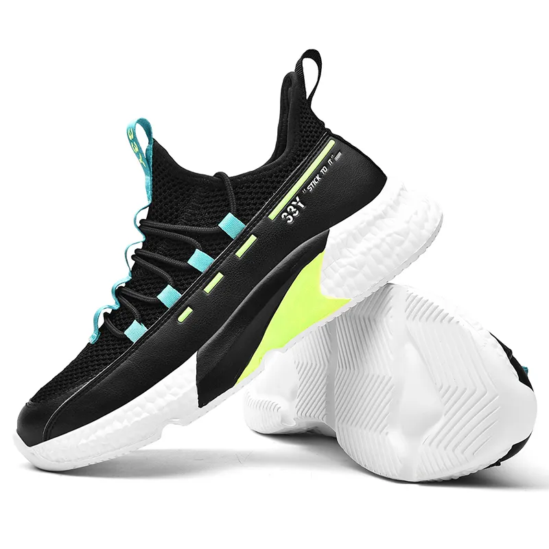 Yakuda Store en ligne hommes chaussures de course chaussures chaudes en Europe et en Amérique transfrontalières chaussures de sport populaires chaussure Wpa20615 noir 33Y