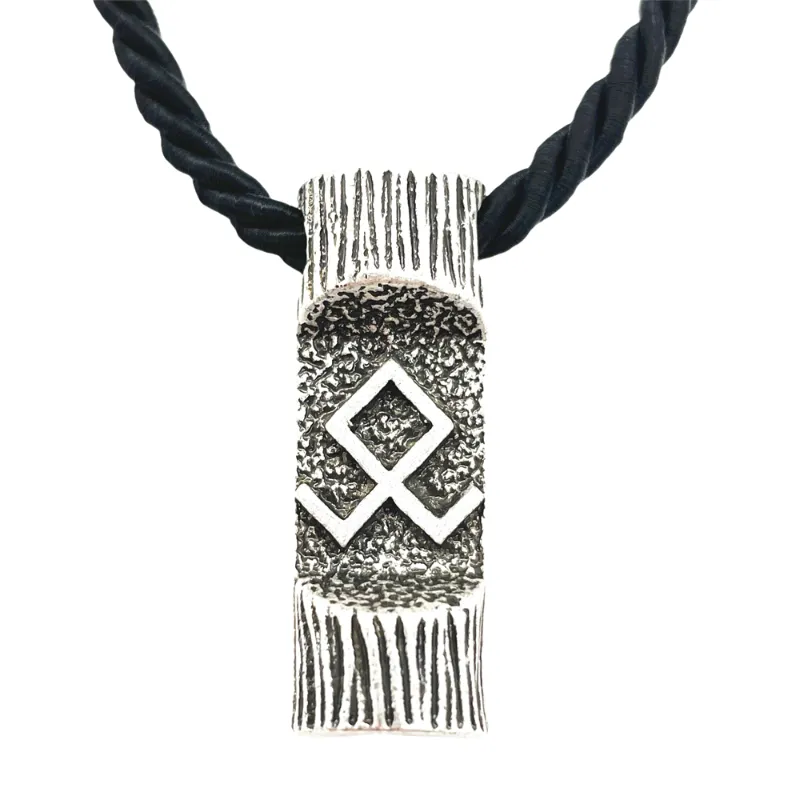 Anhänger Halskette Wikinger Rune Amulett Talisman Schmuck Männliche Halskette Norse Runen Schutz Damenzubehör Tropfenpendant