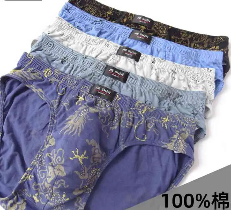 Calzoncillos de algodon 100 Calzoncillos comodos para hombre Ropa interior para hombre M L XL 2XL 3XL 4XL 5XL 5pcs lot Drop T220816