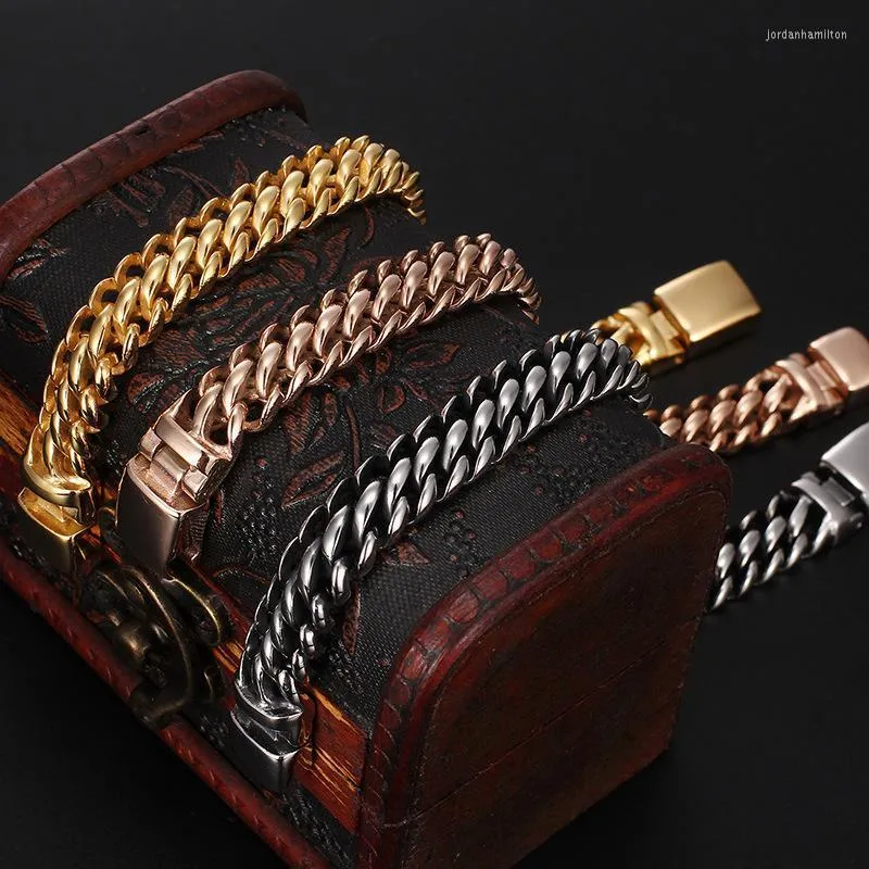 Und Sour Japan Südkorea Männer Titan Stahl Abschnitt Einfache Mode Damen Armband Link Kette