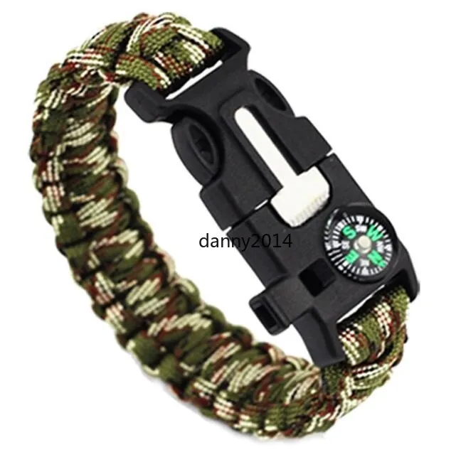 Survival Paracord Bracelet, 550cord Bracelet, Tactical Gear for