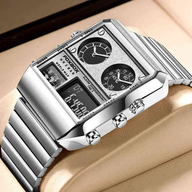DHgate.com:Mens Luxury Creative Digital Square Wristwatch