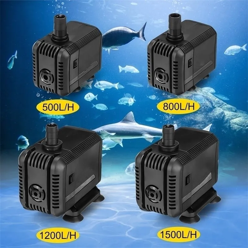 220V Portable rium Water Pump ABS Low Power Mini s proof Submersible Fish Tank Pond Pool Fountains Y200917