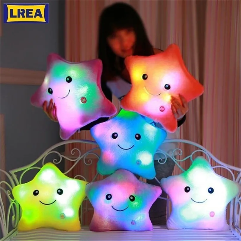 LREA bellissimo nes Stelle colorate Cuscino luminoso Cuscino peluche a luce led 201009