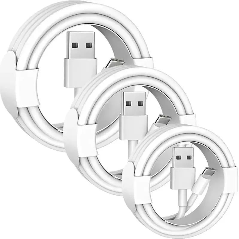 1M 3ft 3M/10FT Super langes USB-Ladekabel für I Xs X 8 7 6 Plus Datenladekabel Work New System Hochwertige Telefonladekabel