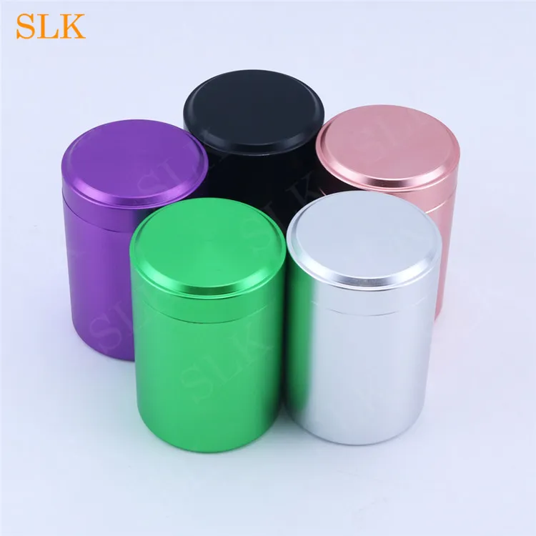 metal cigarette cases large storage jar metal container box for storing tobacco dry herb cigarette storage jars with good air tightness