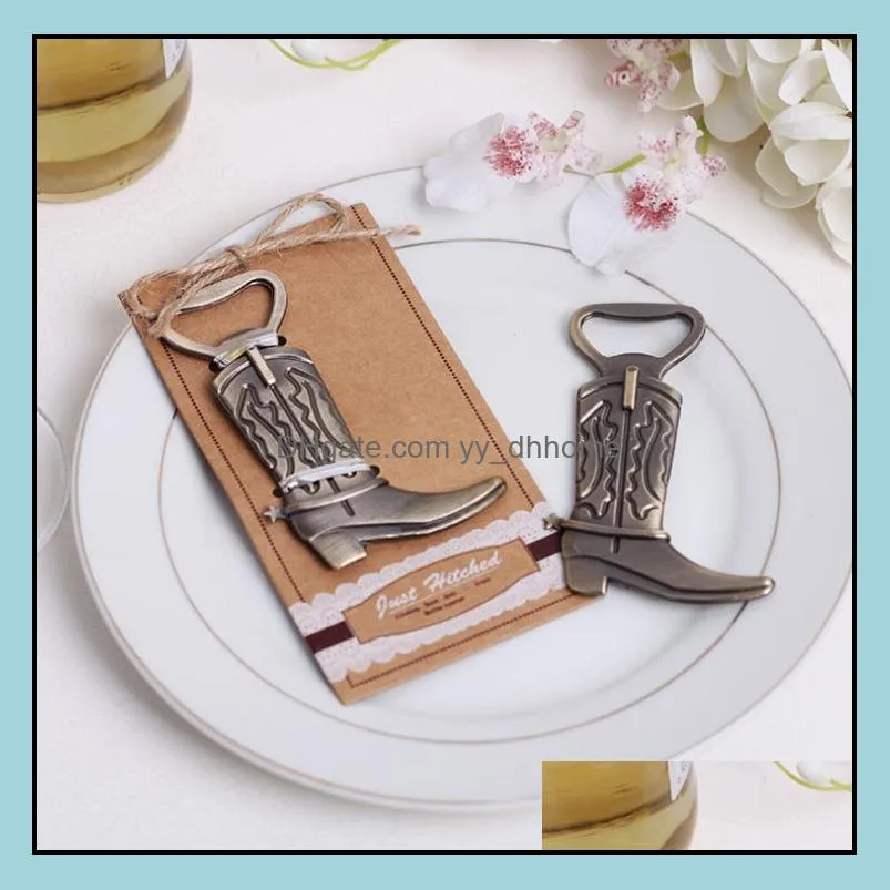 creative bottle opener hitched  boot western birthday bridal wedding favors and gifts party cute tool sn857