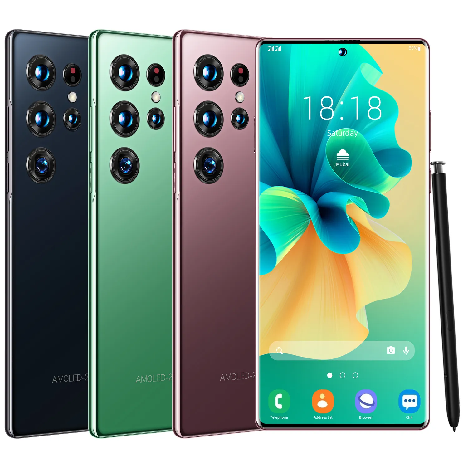 7.3 OneFrog S23 I15 I14 Mobiltelefon 16G 1TB 4G 5G Mobiltelefon Original Unlocked Smartphone Wholesale