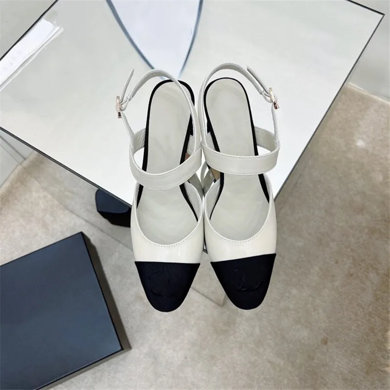 Early Spring Thick Heel Mary Jane Shoes Fashion Single Shoe Womens New Shallow Mouth High-heeled Sandals