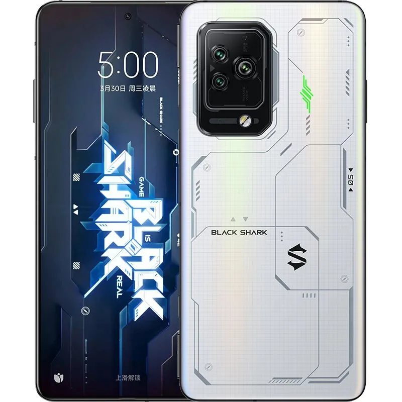 Téléphone portable d'origine Black Shark 5 Pro 5G Gaming 8 Go 12 Go RAM 256 Go ROM Snapdragon 8 Gen 1 Android 6,67" 144 Hz Plein écran 108,0 MP NFC Face ID Empreinte digitale Téléphone portable intelligent