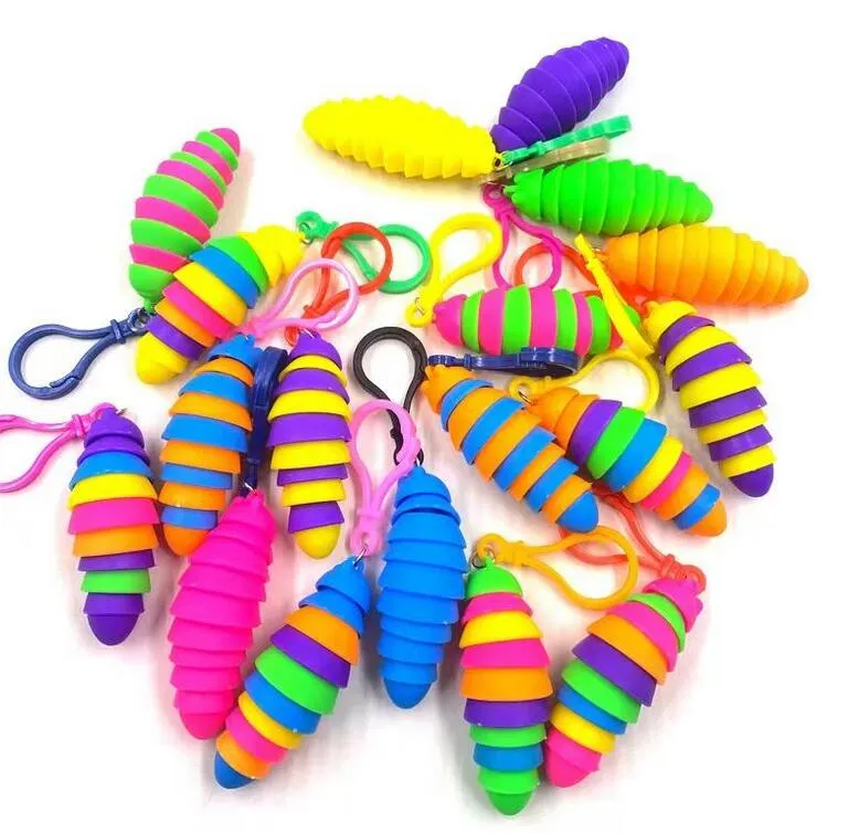 UPS Tiktok burst favors new caterpillar toy decompression toy snail pendant slug key chain famous toys