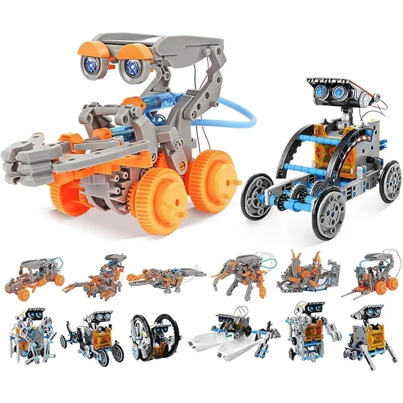STEM 13 IN 1 CRÉATIVE Eonal Solar Robot Robot Toy Science Kit Building Blocs Toys pour 810 ans Boys 220715
