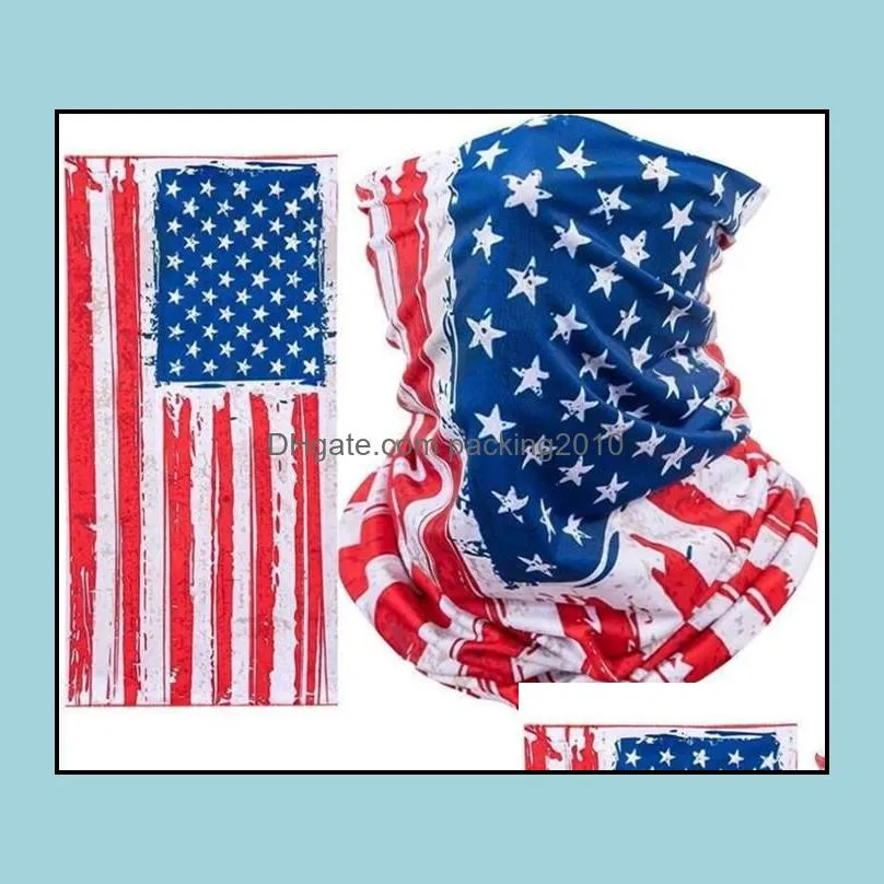 america flag masks sports masks scarf bicycle half face cover design face shield cycling outdoor face masks waterproof head scarf