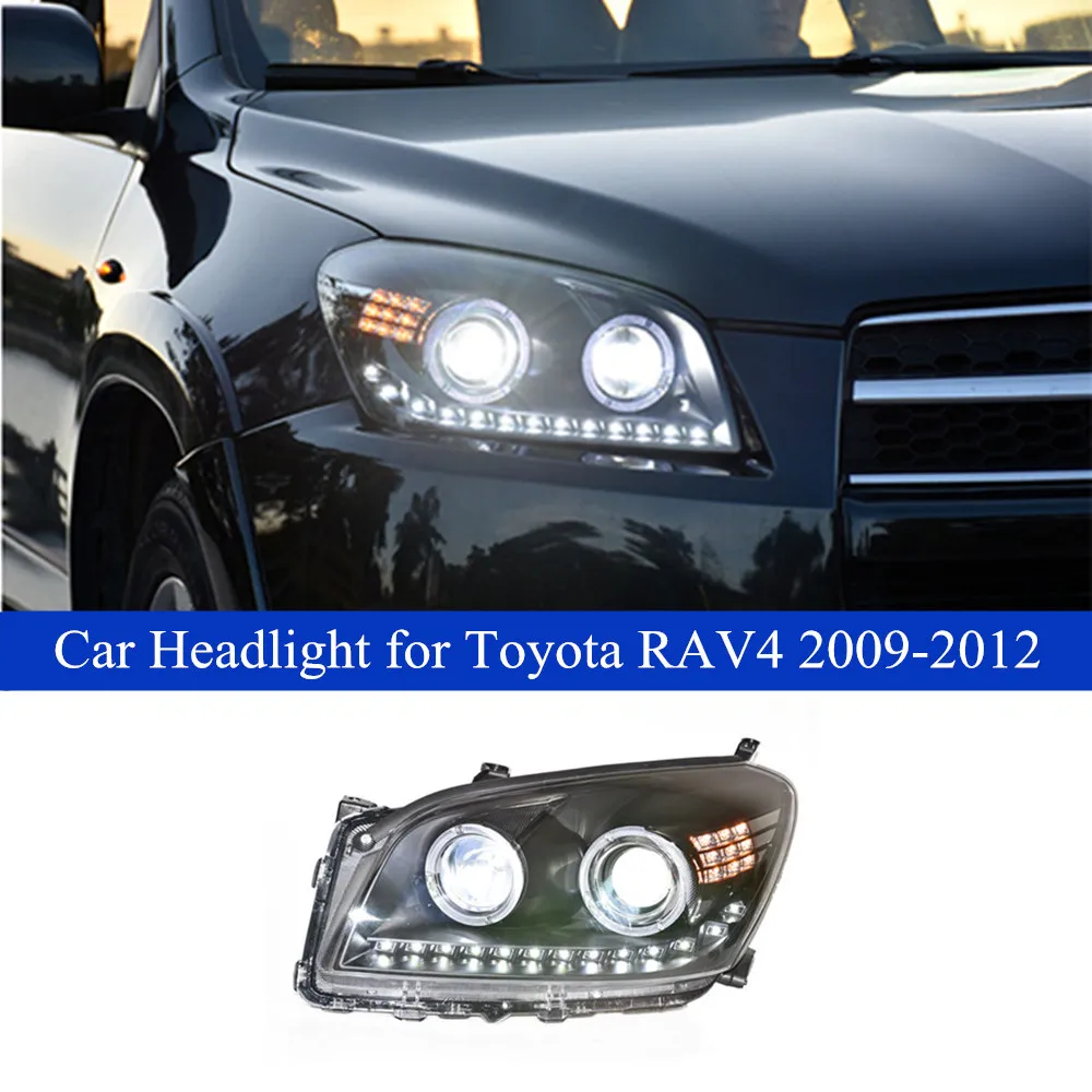 Dynamic Led Drl Mazda 3 Headlight Assembly For Toyota RAV4 2009 2012