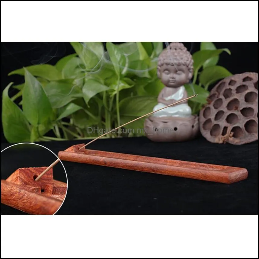 Wholesale- Meetcute Durable Rosewood Incense Burner Censer Santal Natural Bamboo for Creative Incense Holder