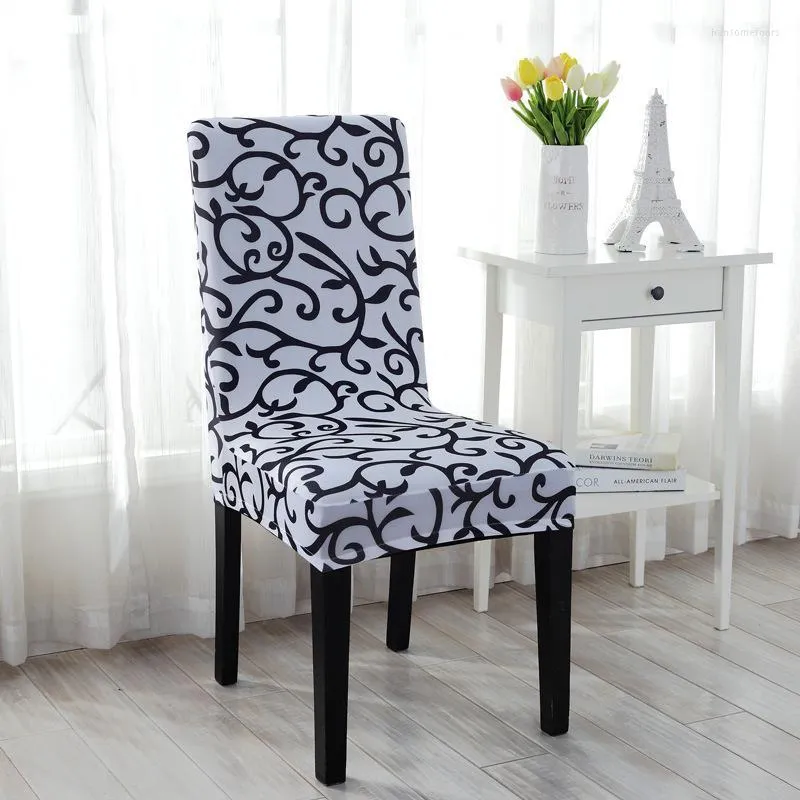 Крышка стула 1pc Elastic Seat Cover Cover Cainting Slipcovers Универсальная съемная защита от эль