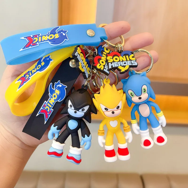 Anime Peripheral Key Keychain Toy Sonic Keychains Car Animes Cartoon Cute Key Pendant Doll Bag