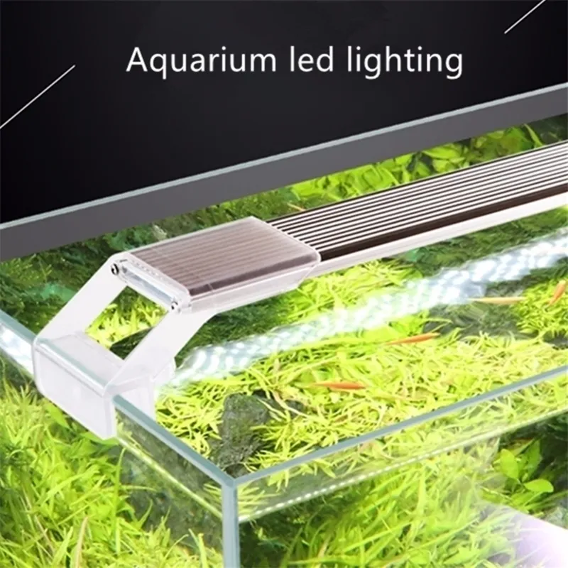 Nicrew Sunsun ADP TIC PLANT SMD LED LED LIDE RIUM CHIHIROS 7500K 5W 9W 13W 17W魚タンク用ウルトラ薄いアルミニウム合金Y200917
