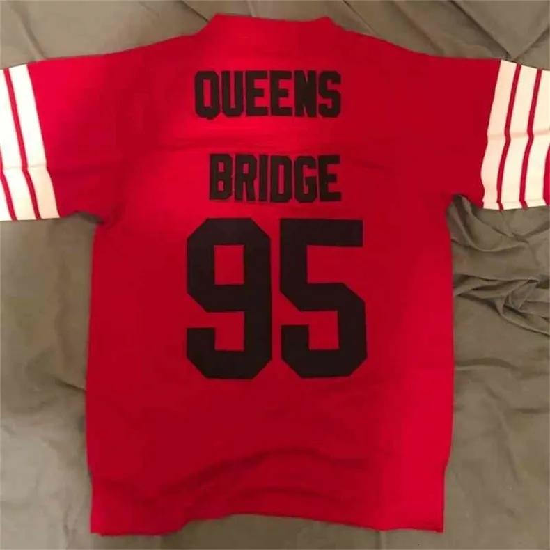 Maillot De Foot Personnalisé Queens Bridge #95 - Homme L Rouge (personnalisable)
