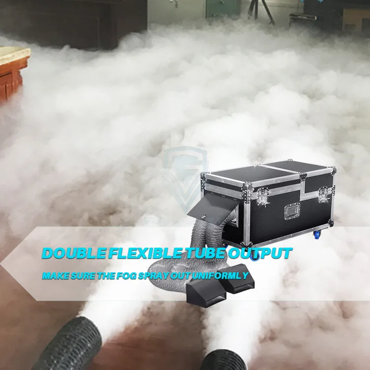 3000W Low Lying Smoke Fog Machine | Dry Ice Alternative, Remote & DMX Control, 2L Tank For Parties & Stage Effects