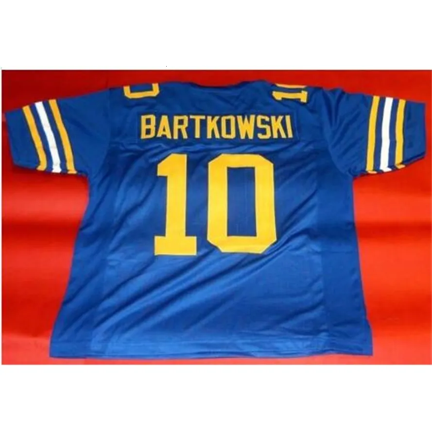 Mit Custom Hommes Jeunes femmes Vintage # 10 STEVE BARTKOWSKI CUSTOM CALIFORNIA BEARSS Football Jersey taille s-4XL ou personnalisé n'importe quel nom ou numéro de maillot