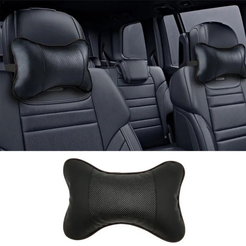 Cushion/Decorative Pillow Pc Chair Cushion Faux Leather Hole-digging Neck Car Headrest For Auto Decorative Safety Supplies S4N1Cushion/Decor