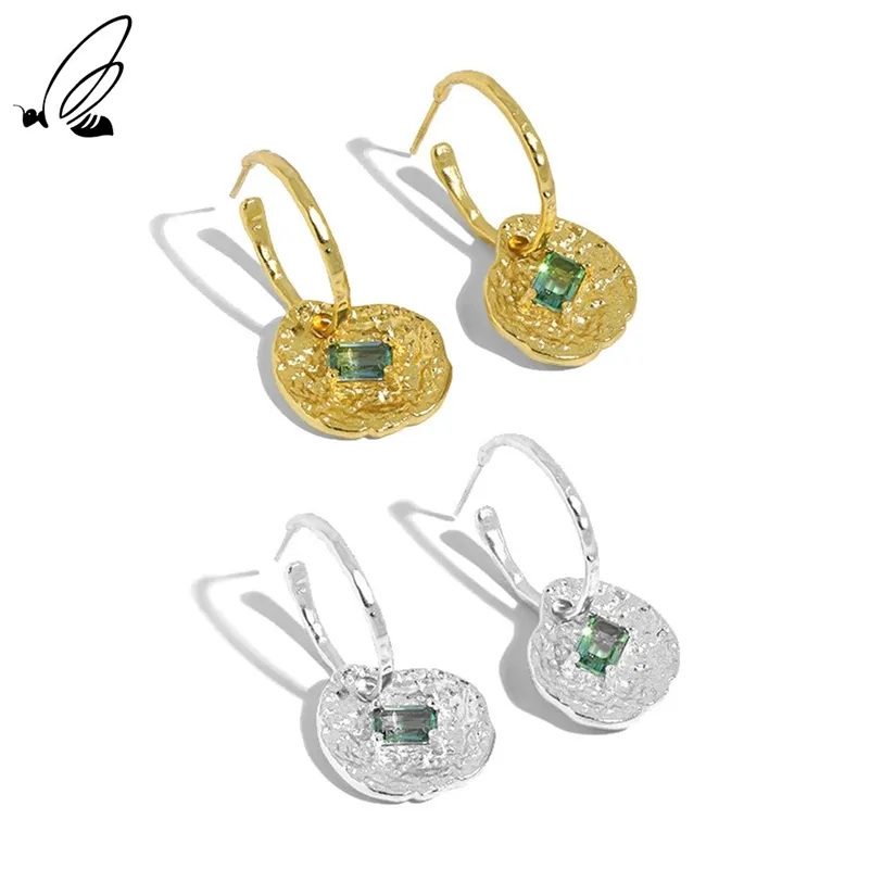 S'STEEL Zircon Lotus Leaf Dangling Earings Earrings For Women Sterling Silver 925 Fine Design Earring Jewellery Luxury 220525