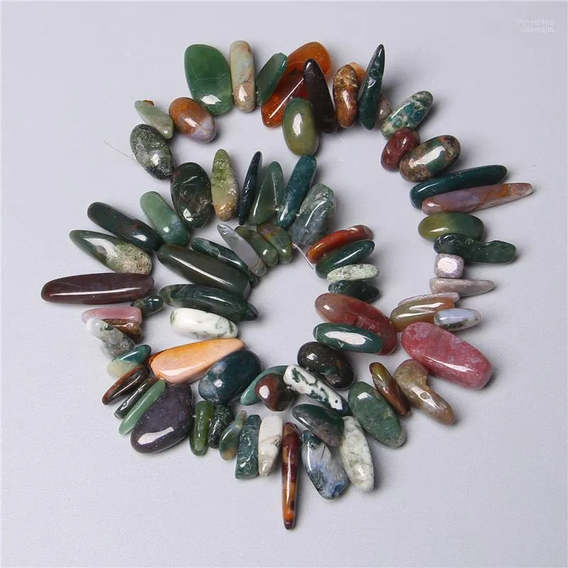 Other 10-24MM Natural Semi-precious Agates Stones Genuine Loose Stick Bead Jewelry Charm Pendants 15" Wholesale Handmade Wynn22