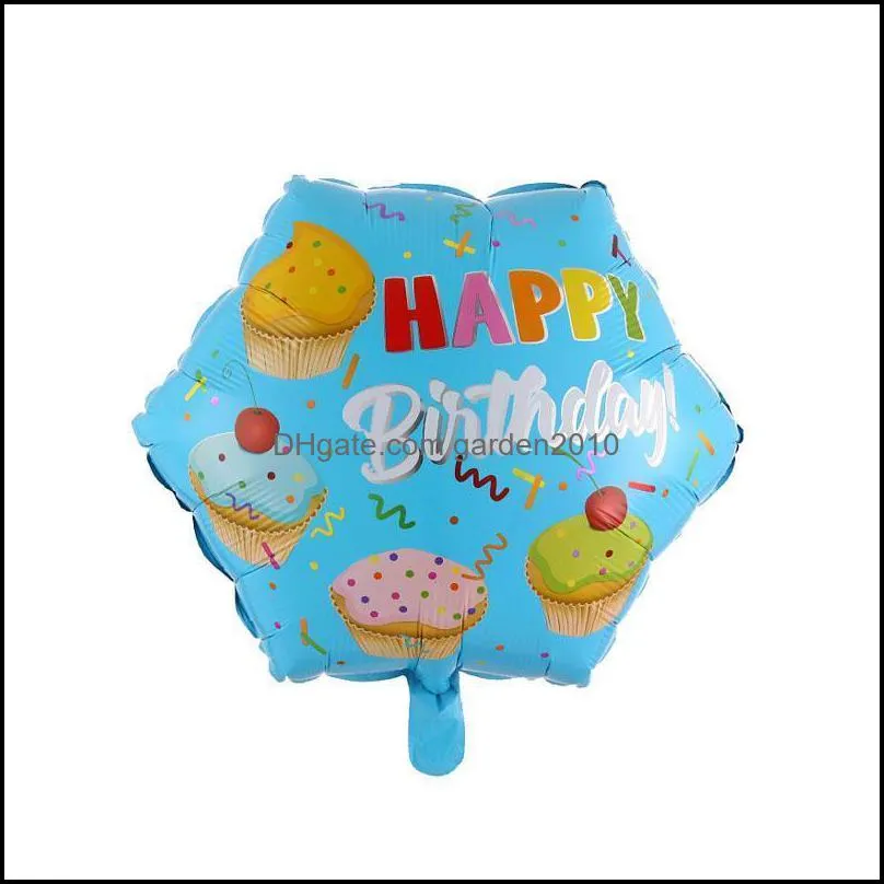 wholesale 18 inch birthday balloons 50pcs/lot aluminium party favor foil balloons birthday party decorations many patterns mixed