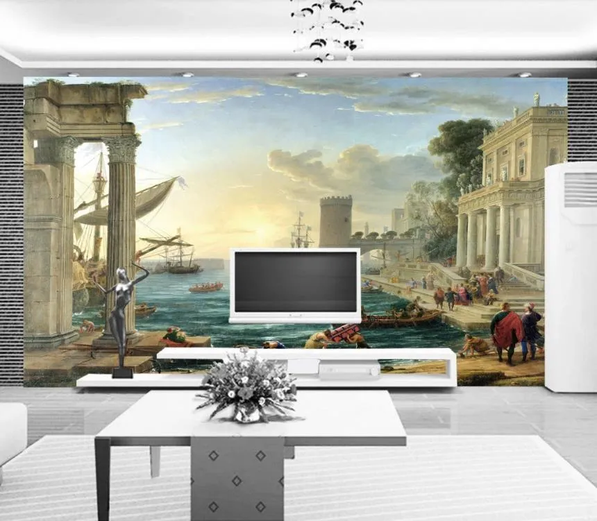 HD papel de parede 3d arquitetura 3d wallpapers murais para crianças sala de estar quarto sofá tv fundo parede decoração papier peint mural grandioso taille