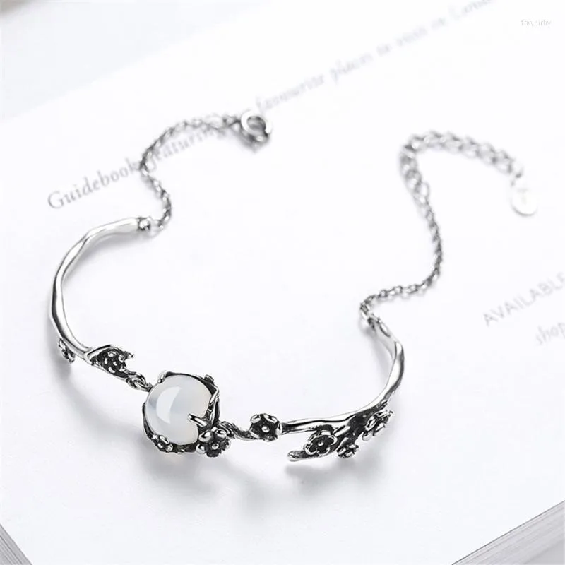 Link Chain Moonstone Vintage Petal Bracelet Opal Friends Accessories For Bracelets K- Fashion Gift Women Fawn22