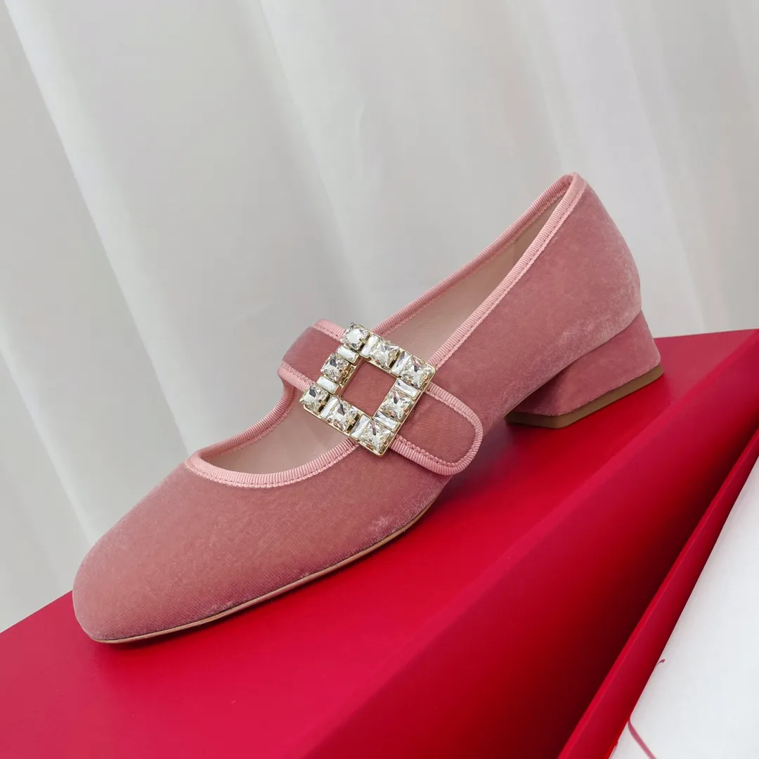 Designer shoes sales with square buckle