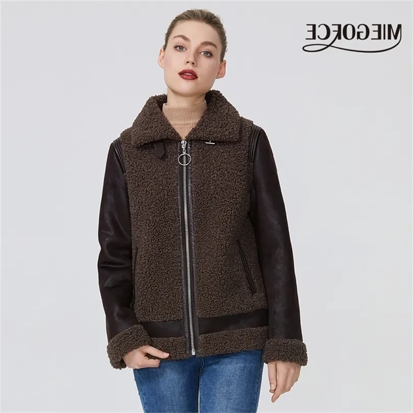 Miegofce New Winter Women Collection Faux Fur Jackt