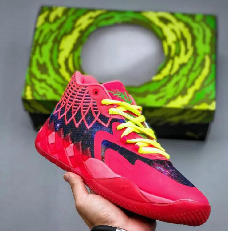 LaMelo Ball Queen City Men Basketball Shoes Sales MB1 Purple Glimmer Pink Green Black High