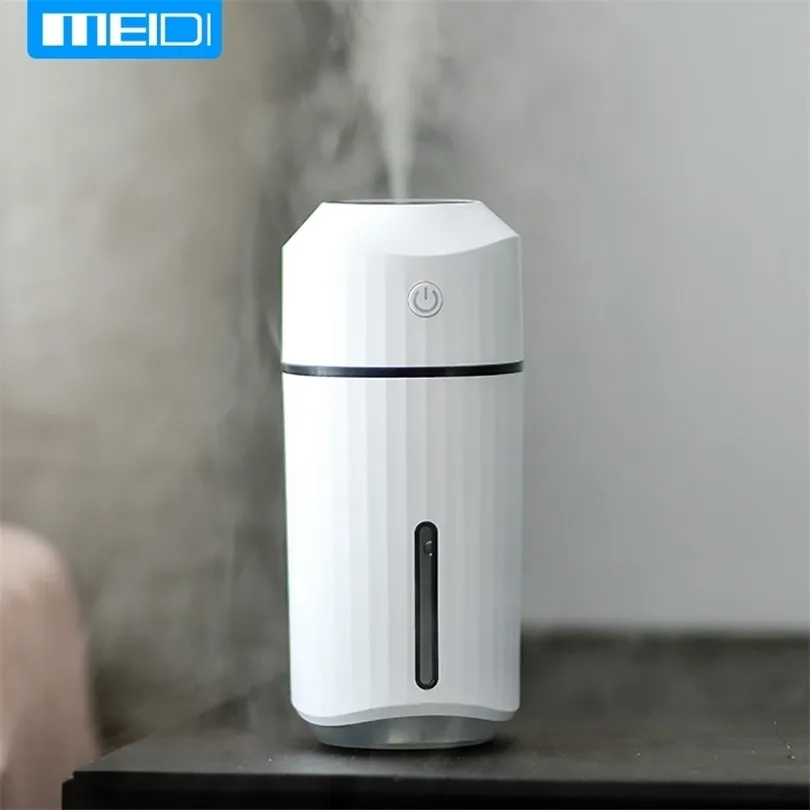 MEIDI Humidifier in car Aromatherapy Diffuser Portable USB Quiet Ultrasonic Aroma Cool Mist 7 Fascinating LED Night Lights 201009