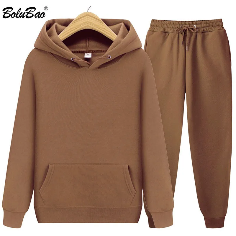 Bolubao Men s sets hoodies byxor hösthuvtröja tröja tröjor mode smal fit hip hop pullover hoody manlig set 220718