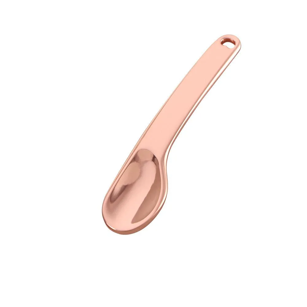 Factory Spoons Curved Cosmetic Spatula Scoops Makeup Mask Spatulas Facial Cream Spoon for Mixing and SamplingRose Gold/Silver/Gold